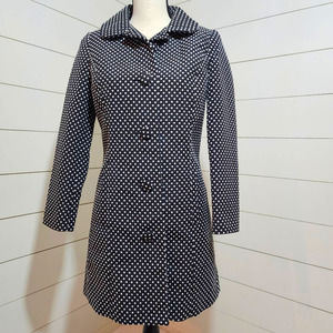 Lauren Conrad Polka Dot Trench Coat size 2